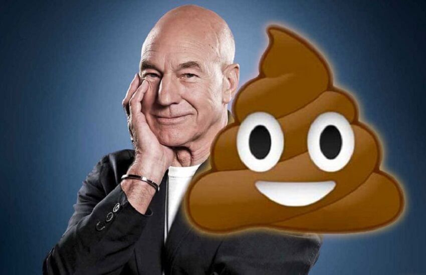 Patrick Stewart Poop Emoji