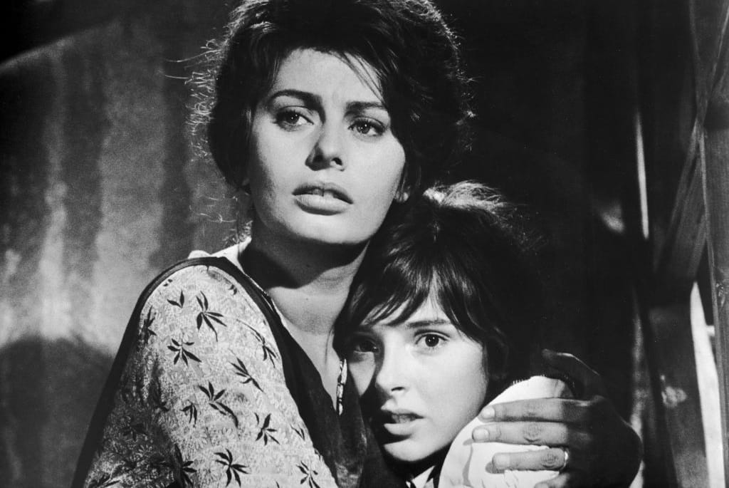 Sophia Loren and Eleanora Brown in "Two Women," 1960.