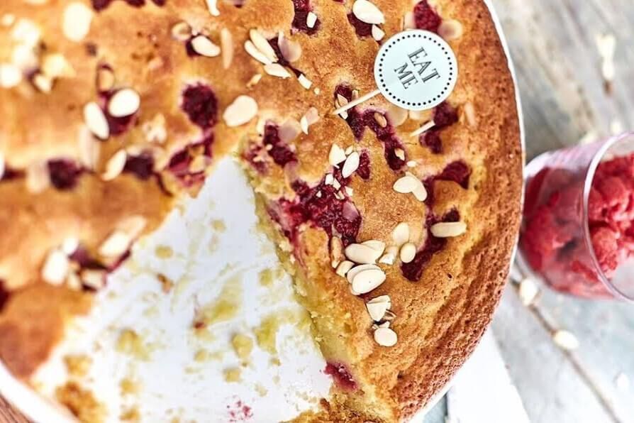 Málna-mandula torta