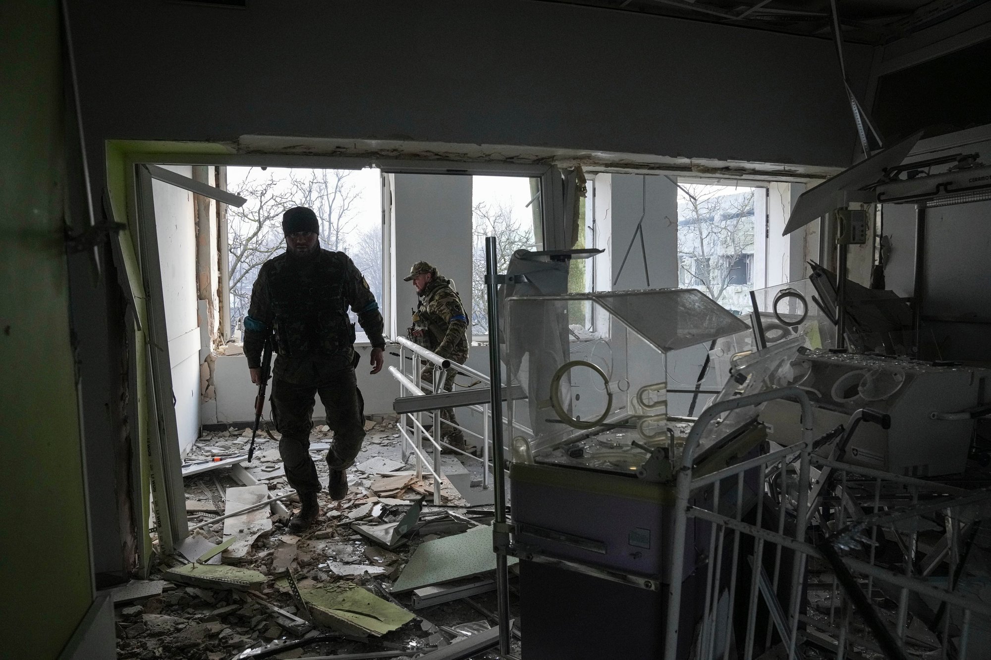 orosz-ukrán háború mariupol szülészet bombázás3