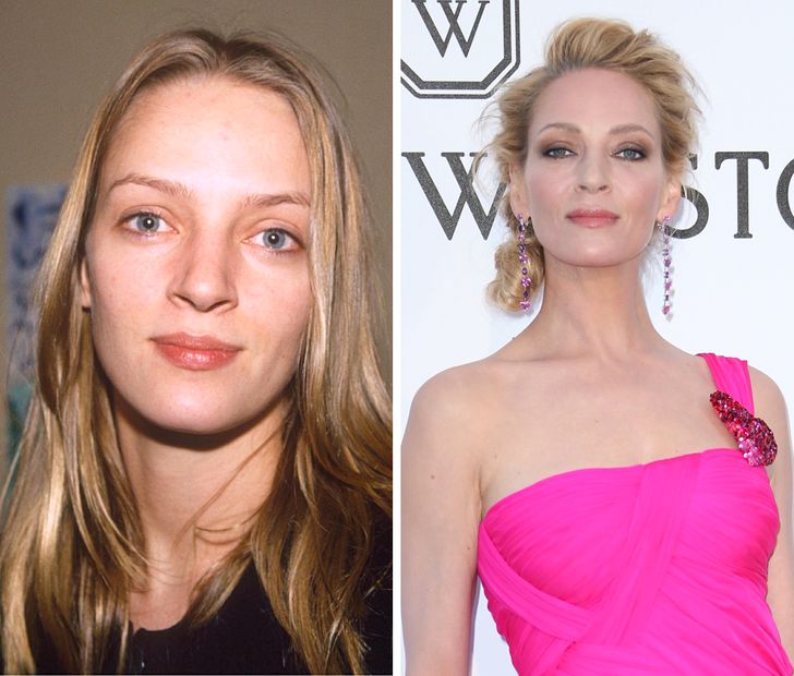 hiressegek fiatalon regen es most Uma Thurman