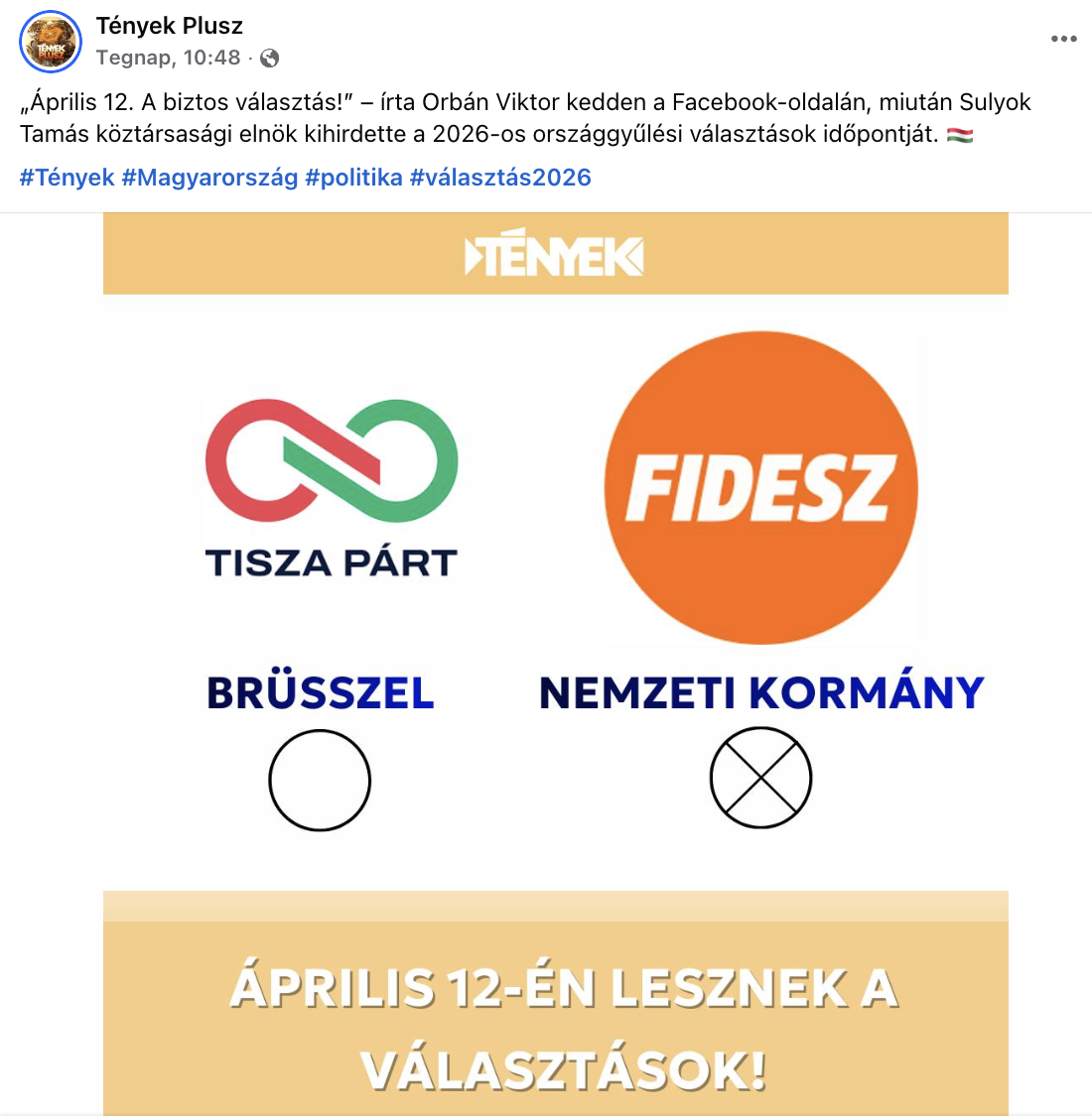 tv2 tenyek valasztas 2026