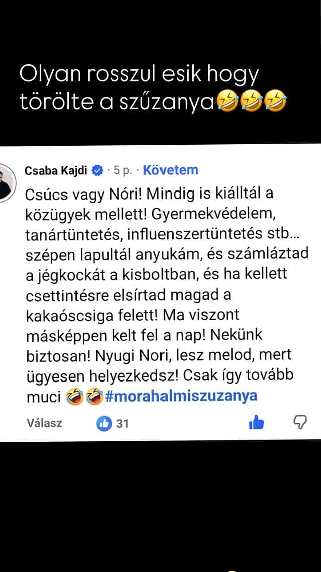 csaba kajdi ordog nora botrany