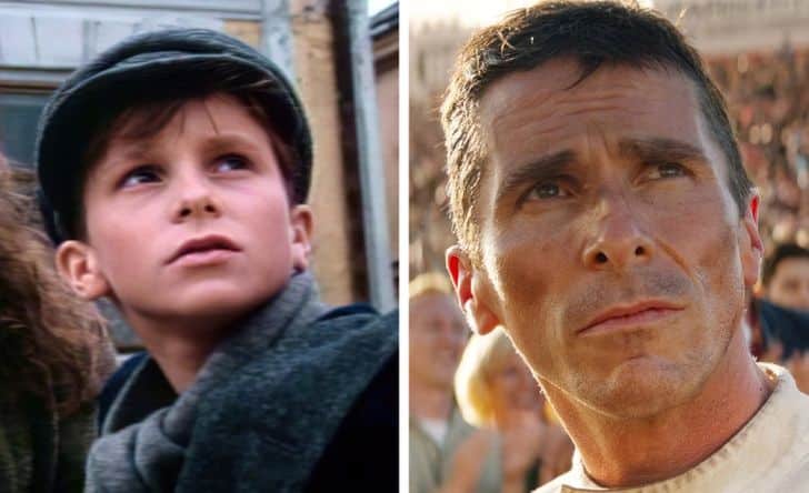 szineszek regen es most christian bale