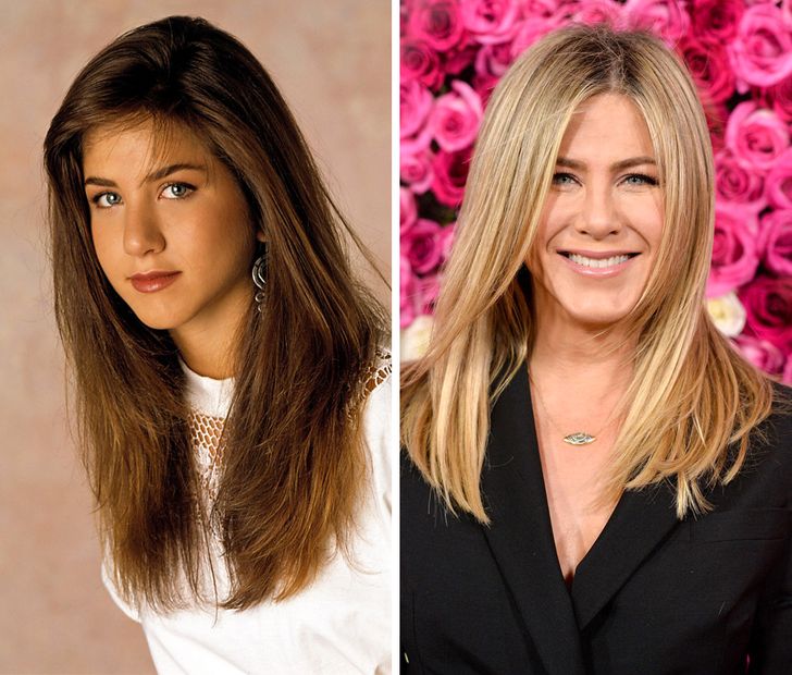 hiressegek fiatalon regen es most Jennifer Aniston