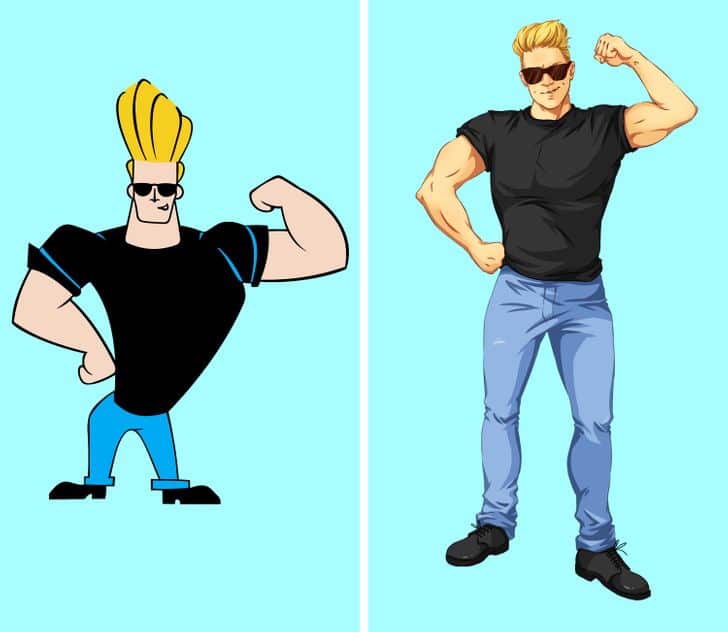 realisztikus rajzfilm szereplok johnny bravo