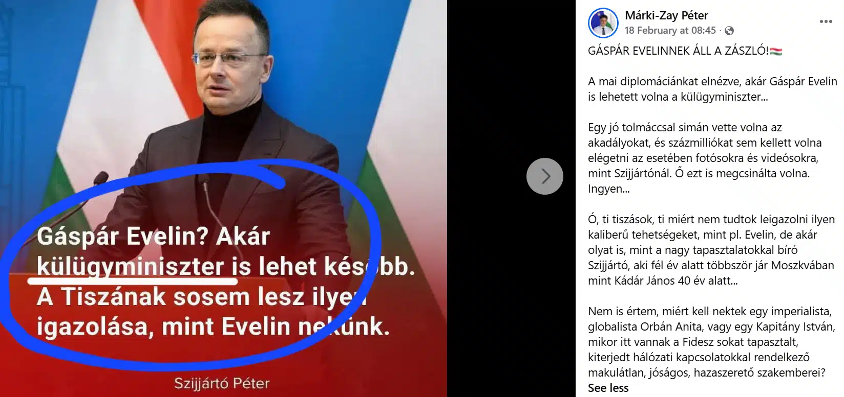 szijjarto peter gaspar evelin kulugyminiszter marki zay peter