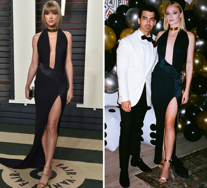 hiressegek ugyanaz a ruha taylor swift sophie turner