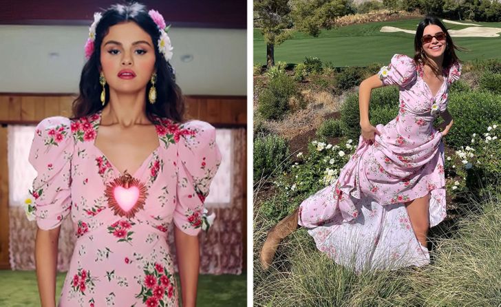 hiressegek ugyanaz a ruha selena gomez kendall jenner