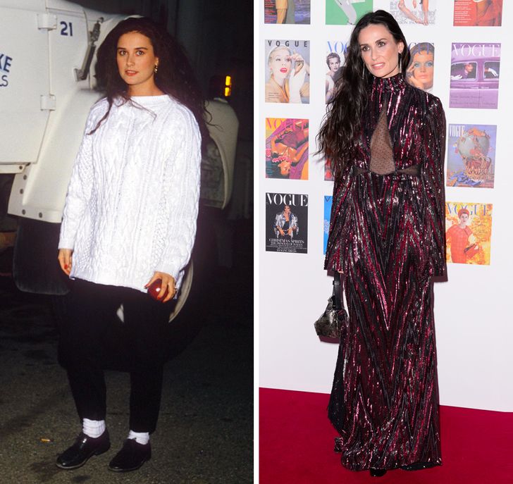 hiressegek fiatalon regen es most Demi Moore