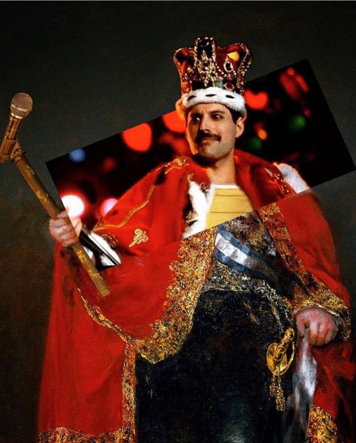 Ertan Atay popkultura klasszikus festmenyek Freddie Mercury