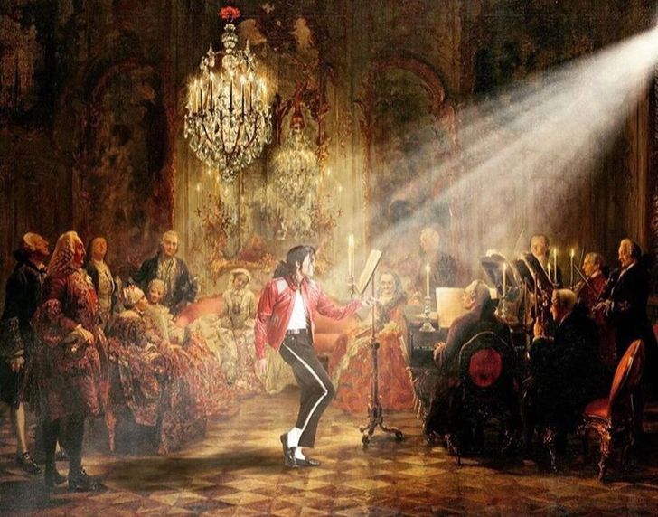 Ertan Atay popkultura klasszikus festmenyek Michael Jackson