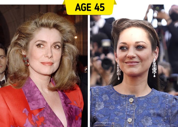 hiressegek ikonok regen es most catherine deneuve marion cotillard