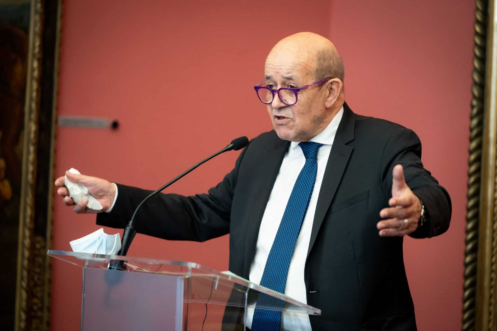 Jean-Yves Le Drian francia külügyminiszter orosz-ukrán háború