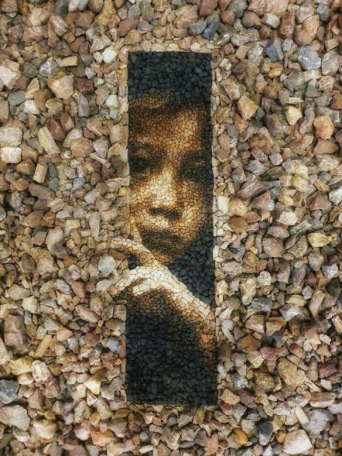 kavics land art 2