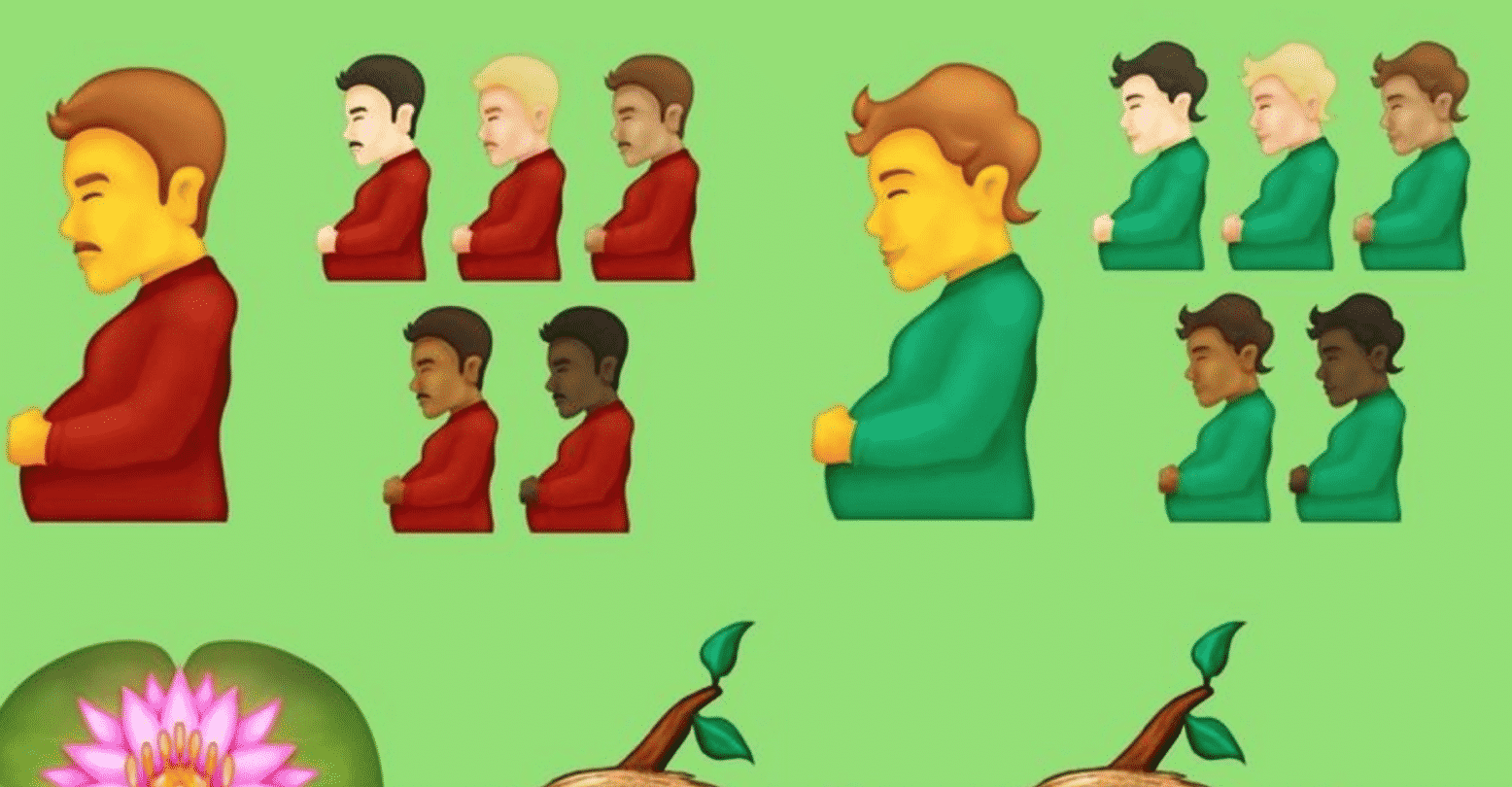 terhes ferfi uj emoji