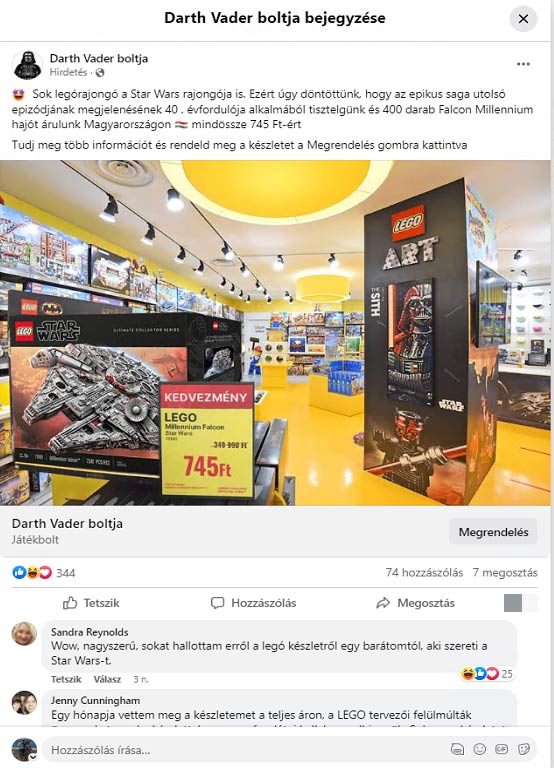 lego-s csalas atveres facebook csalok star wars adathalaszat