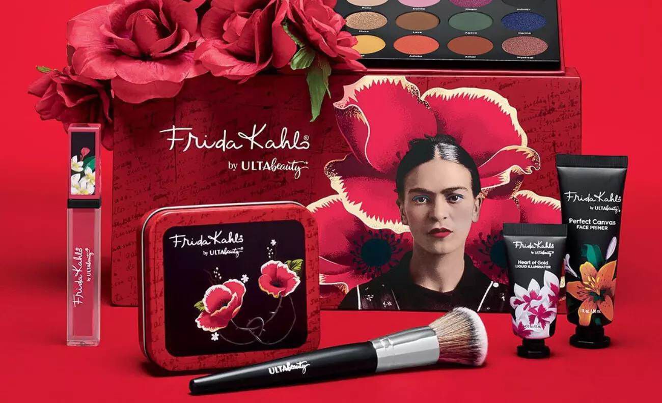 Frida Kahlo Frida Kahlo sminkkollekcio%CC%81 Ulta Beauty kapitalizmus fogyaszto%CC%81i ta%CC%81rsadalom
