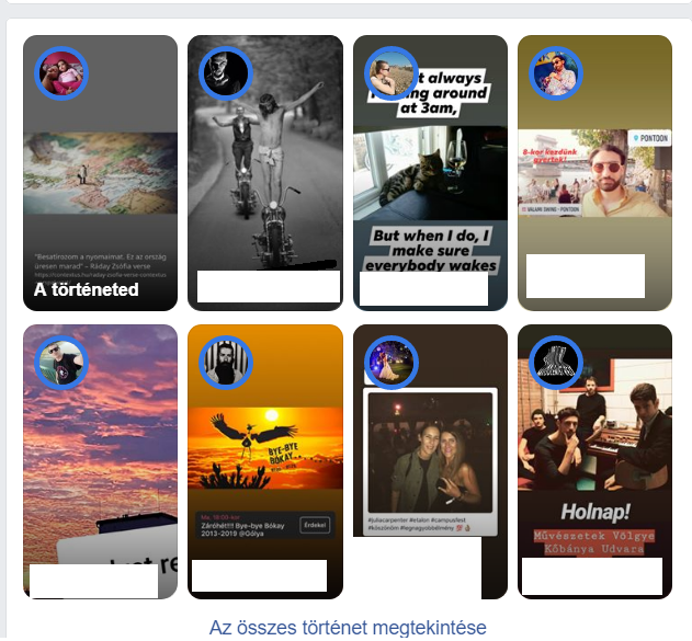 facebook %C3%BAj%C3%ADt%C3%A1s story 2019