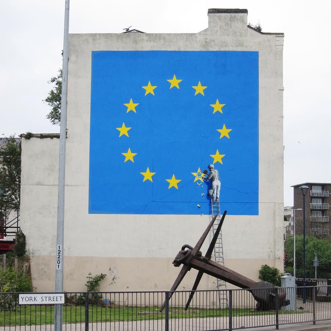 Banksy Brexit Graffiti Cenzúra