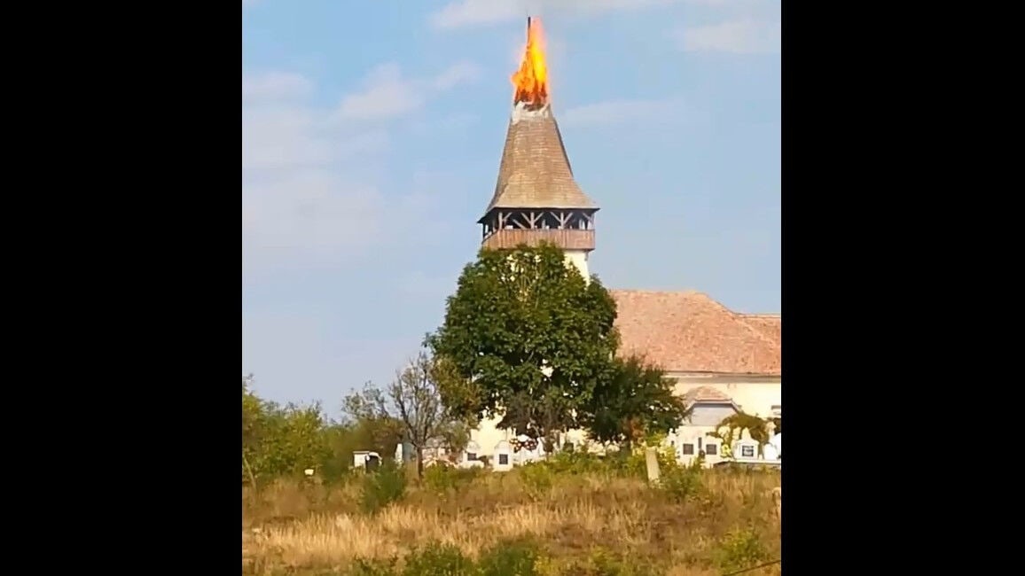 Bethlenszentmiklósi Templom Torony Tűzvész