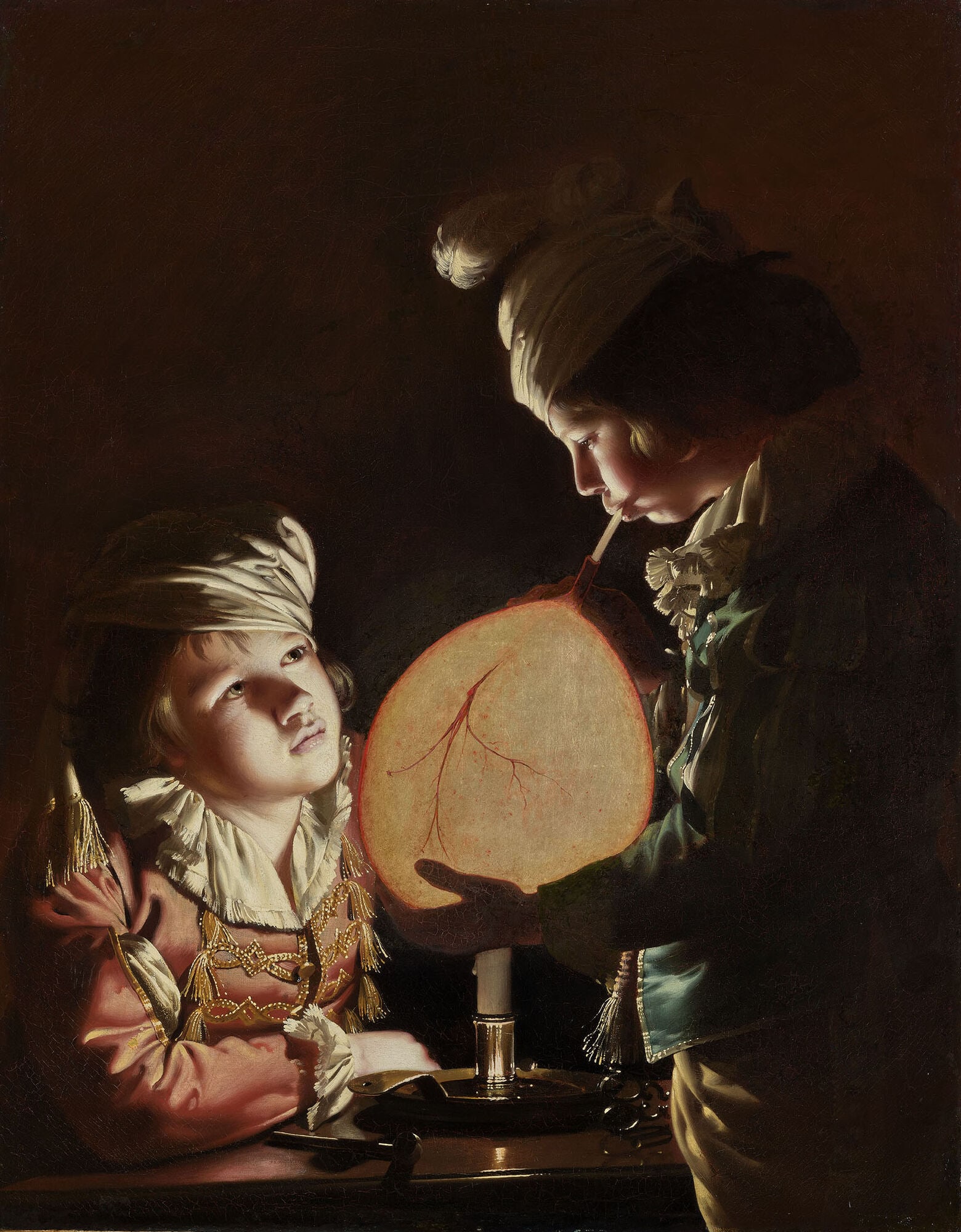 joseph wright Two Boys with a Bladder festm%C3%A9ny j paul getty m%C3%BAzeum