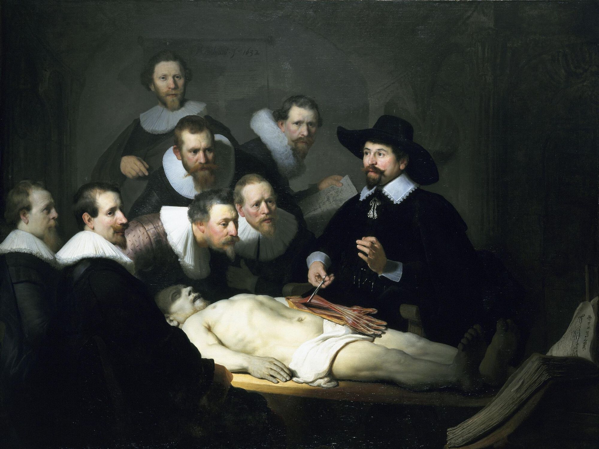 Rembrandt Van Rijn Doktor Tulp Anatómiája