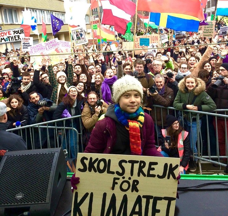 Greta Thunberg Jarvany Online Sztrajk
