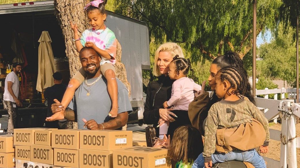 Kanye West Kim Kardashian Yeezy Stand