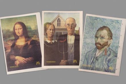 Mona Lisa és Vincent van Gogh imádja a sajtburgert