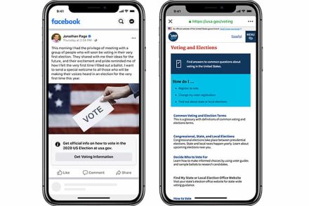 A Facebook ezentúl megjelöli az amerikaiak elnökválasztásos bejegyzéseit