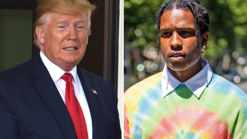 asap rocky donald trump kanye west