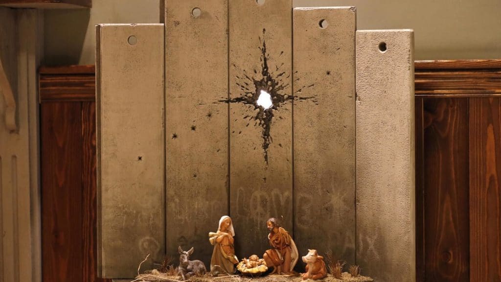 Banksy Betlehem Karacsony Kepek