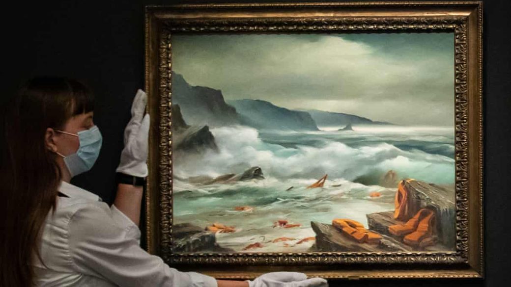 banksy mediterranean sea view 2017