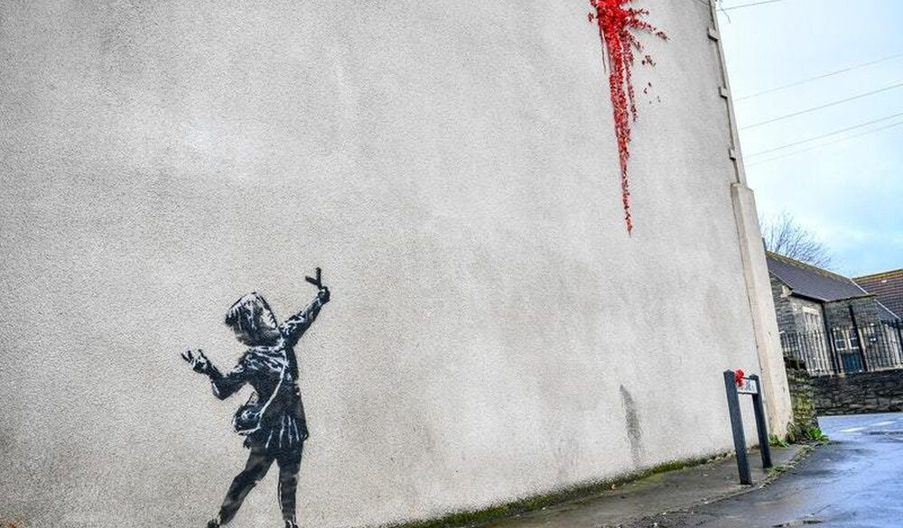 banksy valentin nap kep