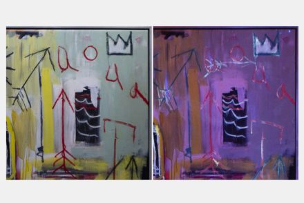Titkos, láthatatlan festékkel készített rajzokat találtak Basquiat festményén