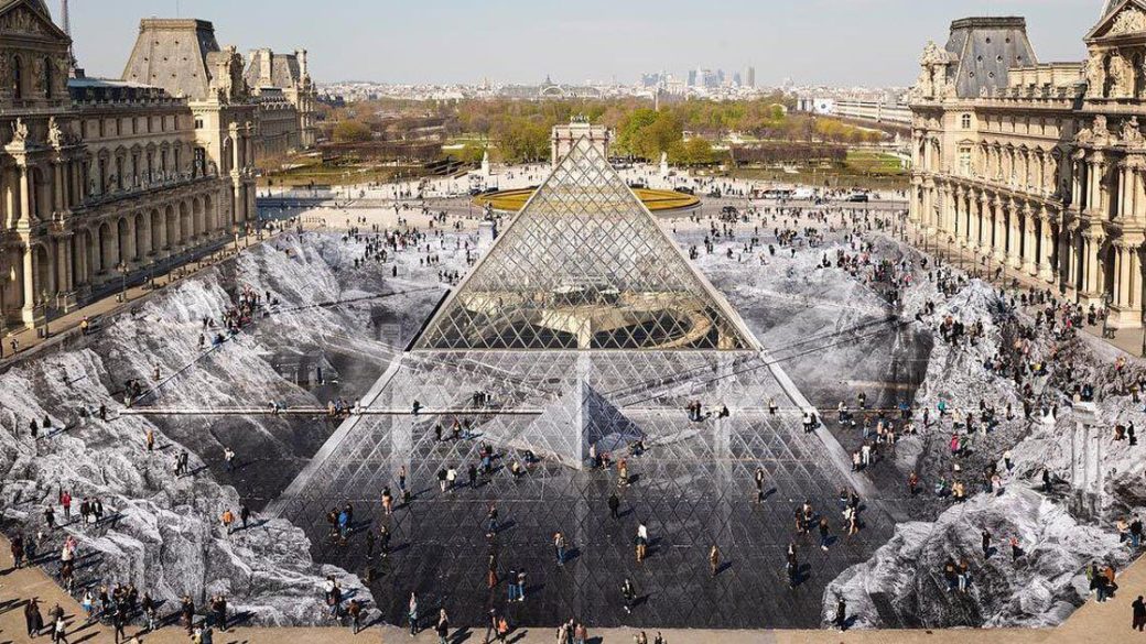 jr louvre museum pyramid optical illusion anniversary designboom 1200 1