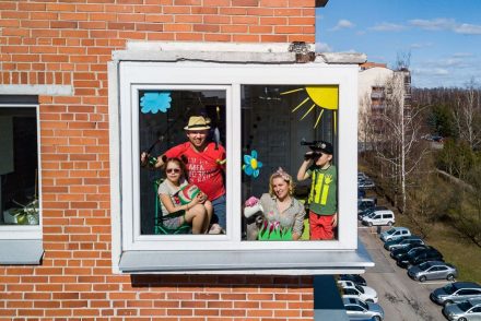 Drónfotók mutatják, hogy élik meg a karantént a litvánok