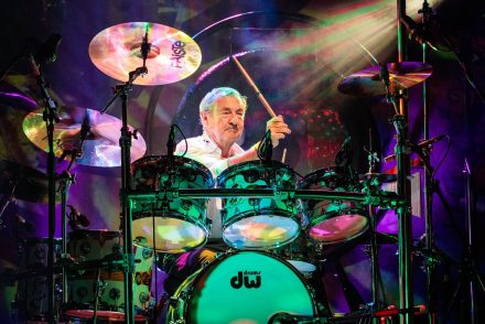 Nick Mason, a Pink Floyd dobosa a Budapest Parkban lép fel