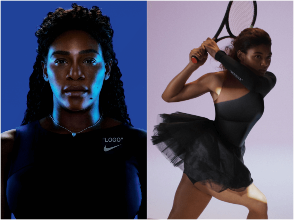 Serena Williams Models The Fierce New Nike Collection Shell Wear At The Us Open Complete With A Tutu
