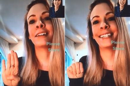 A TikTok-felhasználók egységes kézjellel tudatják a családon belüli erőszakot