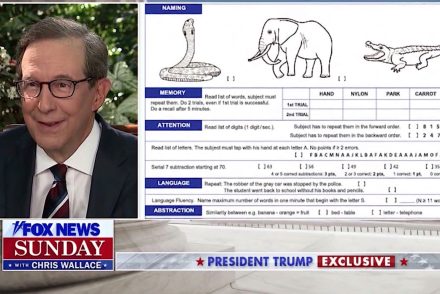 Chris Wallace kiröhögte Donald Trumpot az általa kitöltött kognitív teszt eredményei miatt