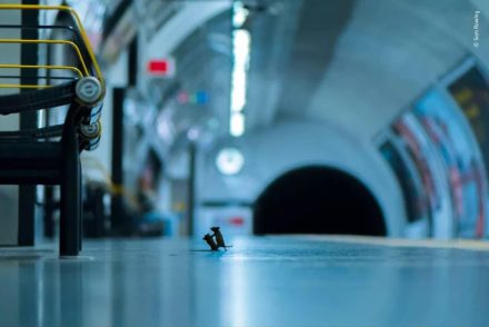 A metróban verekedő egerekről készült fotó díjat nyert