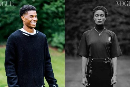 A remény arca: Marcus Rashford a brit Vogue szeptemberi címlapján pózol