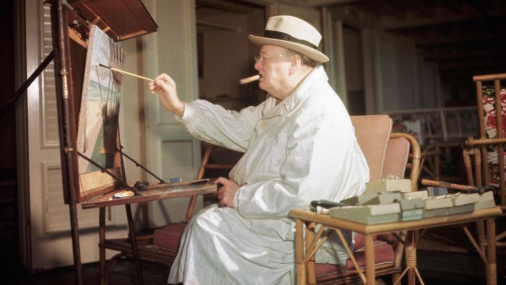 winston churchill festmenyek a korona sorozat