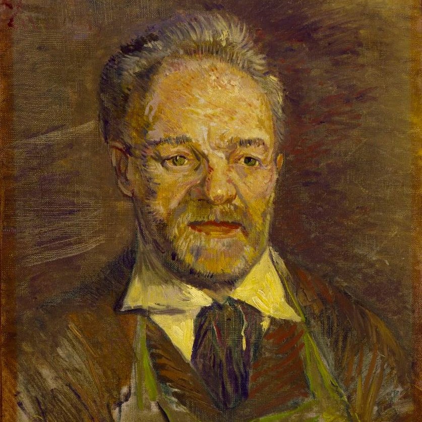 Portrait Of Julien Tanguy Vincent Van Gogh Pissarro Camille Pissarro