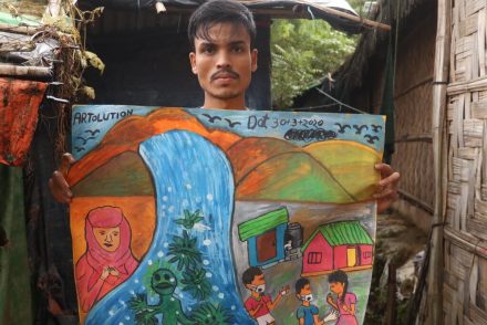 Művészetterápiával oldják a rohingya traumáit a menekülttáborban
