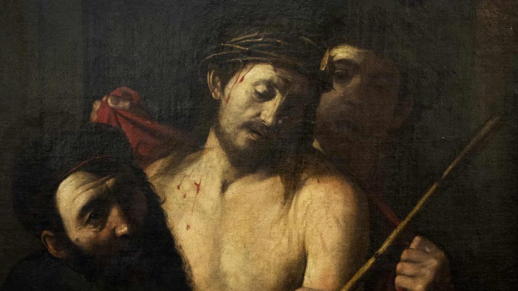 caravaggio krisztus toveskoszoruval festmeny madrid