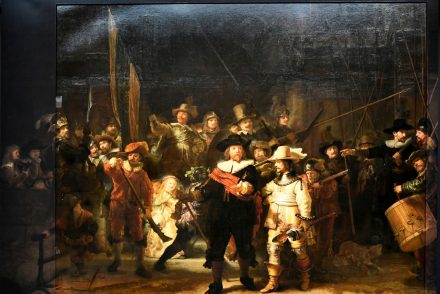 Rembrandt Éjjeli őrjárat festményét mesterséges intelligencia egészítette ki