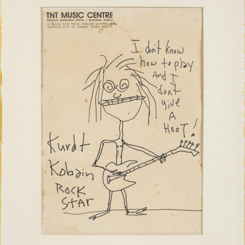 Kurt Cobain Karikatura Arveres